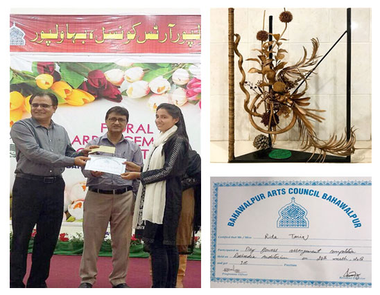Department Fashion Art and Design(GSCWU) Got 1st Position in Dry andFresh Floral Competition